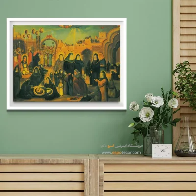 وقایع بعد از عاشورا – تابلو نقاشی قهوه خانه ای - اسپو دکور