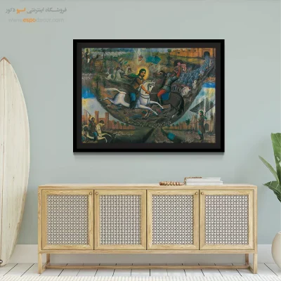 جنگ تاریخی خیبر – تابلو نقاشی قهوه خانه ای - اسپو دکور