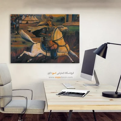 آتش رفتن سیاوش – تابلو نقاشی قهوه خانه ای - اسپو دکور