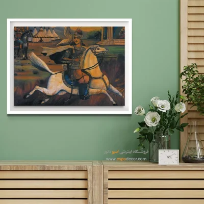 آتش رفتن سیاوش – تابلو نقاشی قهوه خانه ای - اسپو دکور