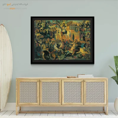 روز عاشورا – تابلو نقاشی قهوه خانه ای - اسپو دکور