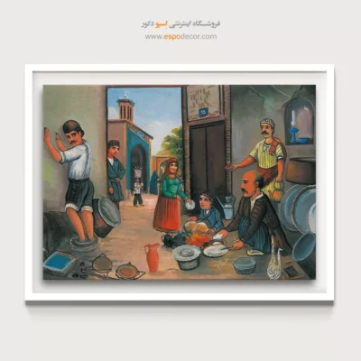 مسگری – تابلو نقاشی قهوه خانه ای - اسپو دکور
