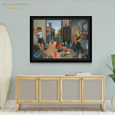 مسگری – تابلو نقاشی قهوه خانه ای - اسپو دکور