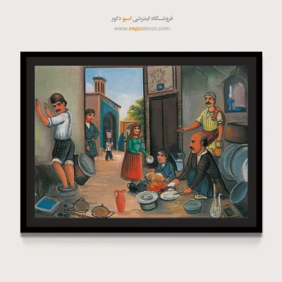 مسگری – تابلو نقاشی قهوه خانه ای - اسپو دکور