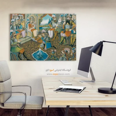 بارگاه کیخسرو – تابلو نقاشی قهوه خانه ای - اسپو دکور