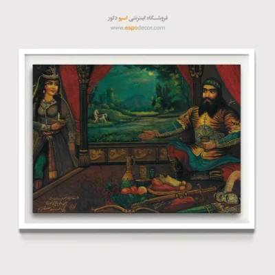 رستم و تهمینه – تابلو نقاشی قهوه خانه ای - اسپو دکور