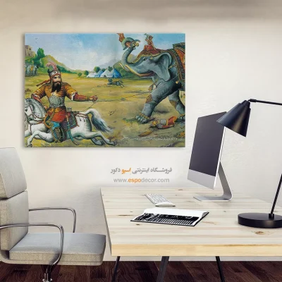 جنگ 7 لشکر – تابلو نقاشی قهوه خانه ای - اسپو دکور