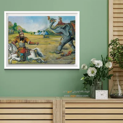 جنگ 7 لشکر – تابلو نقاشی قهوه خانه ای - اسپو دکور