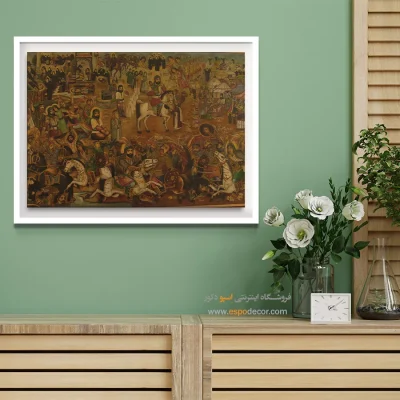 مصیبت کربلا – تابلو نقاشی قهوه خانه ای - اسپو دکور