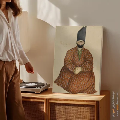 اشراف‌زاده نشسته – تابلو نقاشی قهوه خانه ای - اسپو دکور