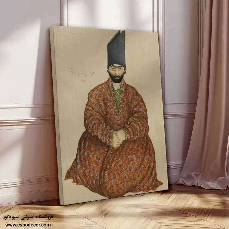 اشراف‌زاده نشسته - تابلو نقاشی قهوه خانه ای - Image 7