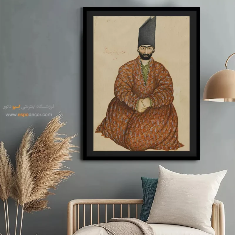 اشراف‌زاده نشسته - تابلو نقاشی قهوه خانه ای - Image 5