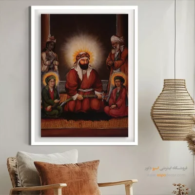 امام علی و پسرانش – تابلو نقاشی قهوه خانه ای - اسپو دکور
