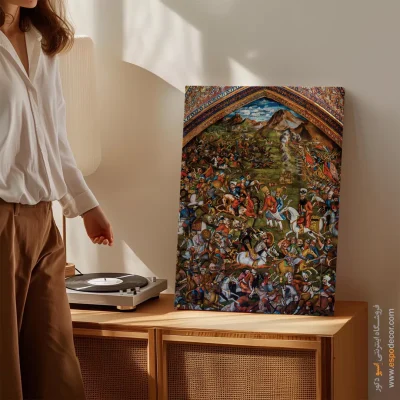 جنگ چالدران – تابلو نقاشی قهوه خانه ای - اسپو دکور