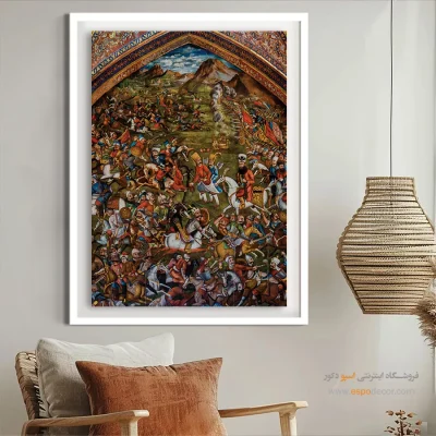 جنگ چالدران – تابلو نقاشی قهوه خانه ای - اسپو دکور