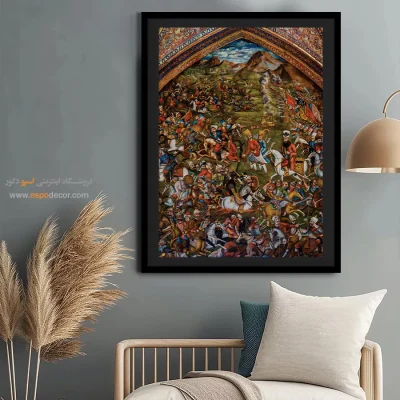 جنگ چالدران – تابلو نقاشی قهوه خانه ای - اسپو دکور