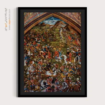 جنگ چالدران – تابلو نقاشی قهوه خانه ای - اسپو دکور