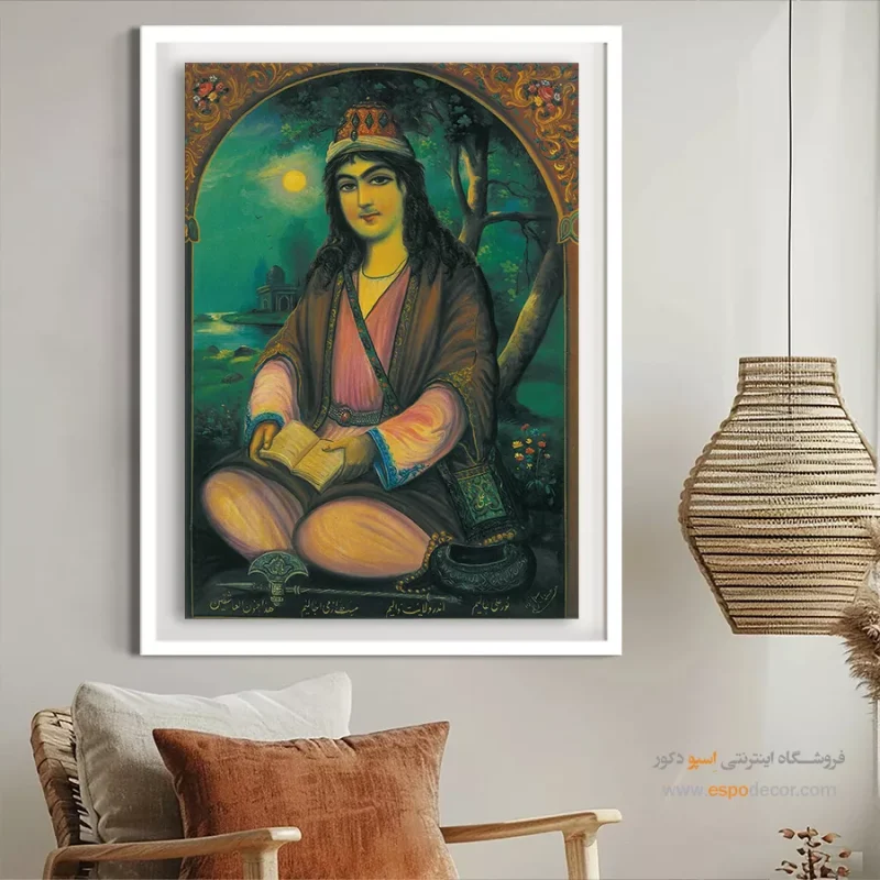 نورعلیشاه - تابلو نقاشی قهوه خانه ای - Image 3