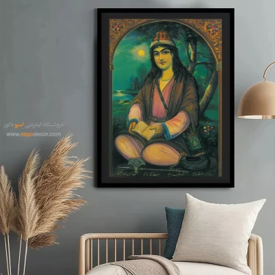 نورعلیشاه – تابلو نقاشی قهوه خانه ای - اسپو دکور