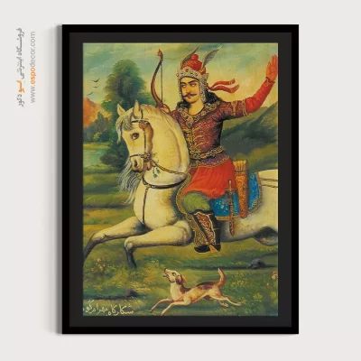 شکارگاه بهرام گور – تابلو نقاشی قهوه خانه ای - اسپو دکور