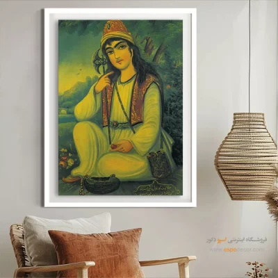 نورعلیشاه – تابلو نقاشی قهوه خانه ای - اسپو دکور