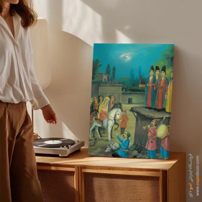 شب زفاف – تابلو نقاشی قهوه خانه ای - اسپو دکور