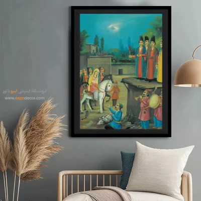 شب زفاف – تابلو نقاشی قهوه خانه ای - اسپو دکور