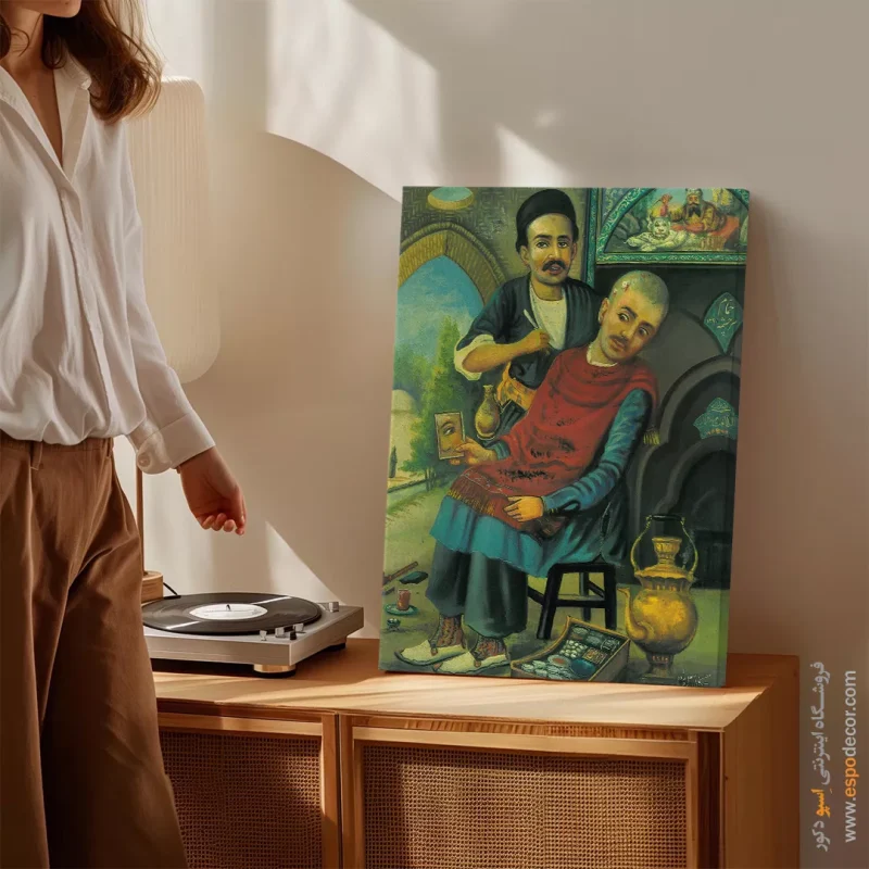 حمام سرچشمه - تابلو نقاشی قهوه خانه ای - Image 6