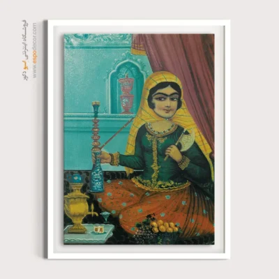 زن خانه دار – تابلو نقاشی قهوه خانه ای - اسپو دکور