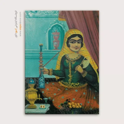 زن خانه دار – تابلو نقاشی قهوه خانه ای