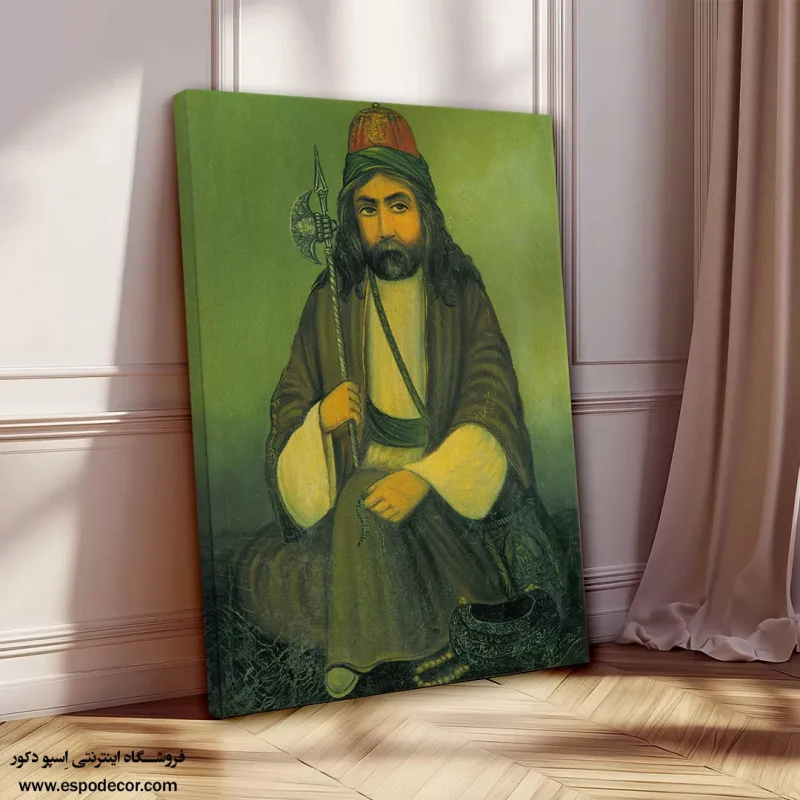 درویش پیر - تابلو نقاشی قهوه خانه ای - Image 7
