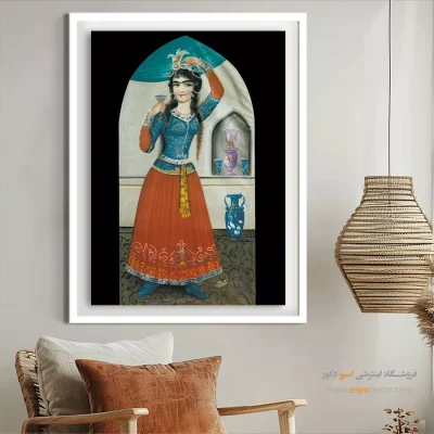 دختر رقاص – تابلو نقاشی قهوه خانه ای - اسپو دکور