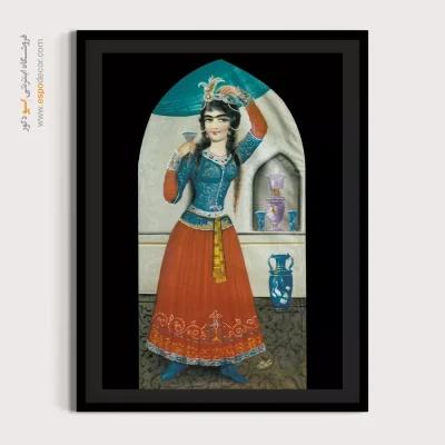 دختر رقاص – تابلو نقاشی قهوه خانه ای - اسپو دکور