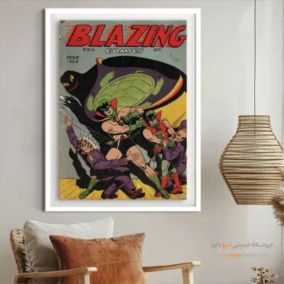 فروش تابلو بوم دی‌سی - شعله‌ور شماره 2 – تابلو مجلات کمیک - اسپو دکور
