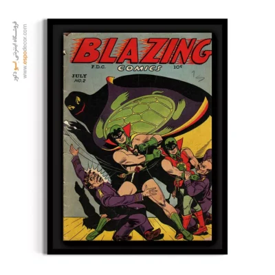 فروش تابلو بوم دی‌سی - شعله‌ور شماره 2 – تابلو مجلات کمیک - اسپو دکور