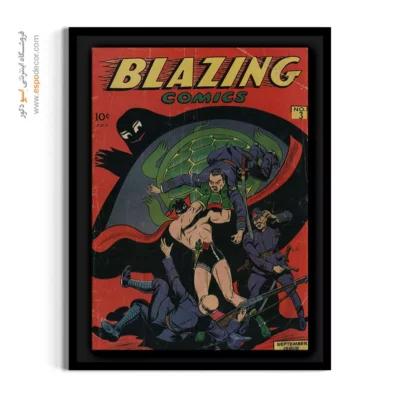 تابلو فانتزی - شعلهور شماره 3 – تابلو مجلات کمیک - اسپو دکور