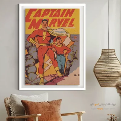 خرید تابلو بوم خاص - کاپیتان مارول شماره 11 – تابلو مجلات کمیک - اسپو دکور