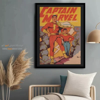 خرید تابلو بوم خاص - کاپیتان مارول شماره 11 – تابلو مجلات کمیک - اسپو دکور