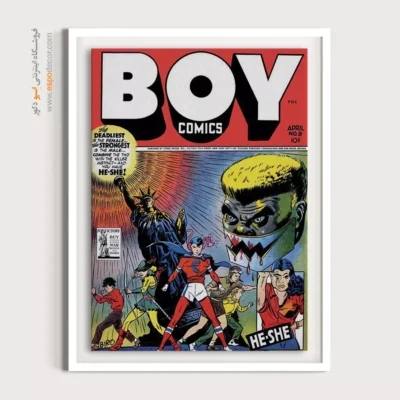 خرید تابلو کمیک پسرانه - کمیک‌های پسرانه شماره 1 – تابلو مجلات کمیک - اسپو دکور