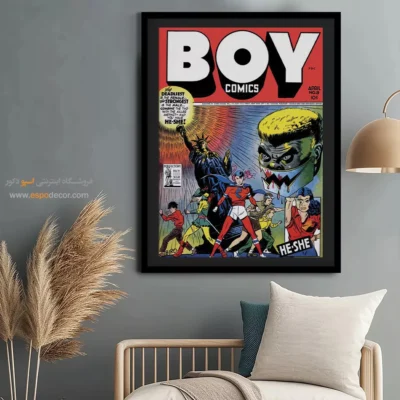خرید تابلو کمیک پسرانه - کمیکهای پسرانه شماره 1 – تابلو مجلات کمیک - اسپو دکور