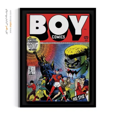 خرید تابلو کمیک پسرانه - کمیکهای پسرانه شماره 1 – تابلو مجلات کمیک - اسپو دکور