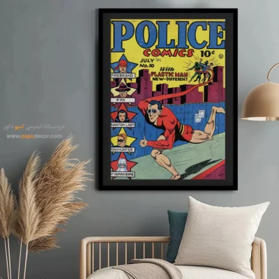 تابلو برای طرفداران مارول - کمیک‌های پلیسی شماره  10 – تابلو مجلات کمیک - اسپو دکور
