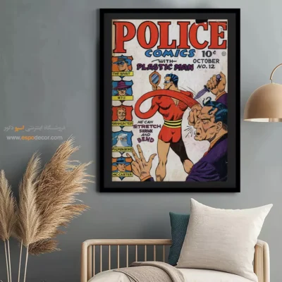 تابلو مناسب اتاق نوجوان - کمیک‌های پلیسی شماره  12 – تابلو مجلات کمیک - اسپو دکور