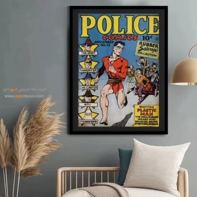 خرید تابلو چاپی - کمیک‌های پلیسی شماره  13 – تابلو مجلات کمیک - اسپو دکور