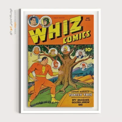 تابلو بوم برای اتاق خواب سوپرمن - کمیک‌های ویز شماره 55 – تابلو مجلات کمیک - اسپو دکور