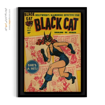 کمیک کلاسیک آمریکایی - گربه سیاه شماره 6 – تابلو مجلات کمیک - اسپو دکور