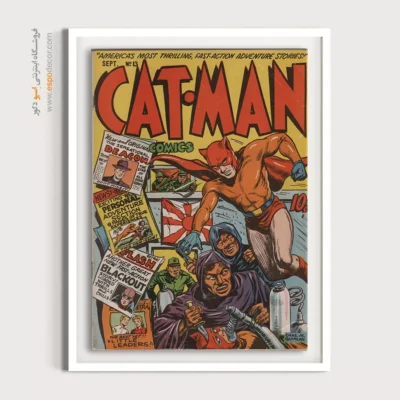 تابلو برای اتاق کودک مارول - مرد گربه‌ای شماره 13 – تابلو مجلات کمیک - اسپو دکور