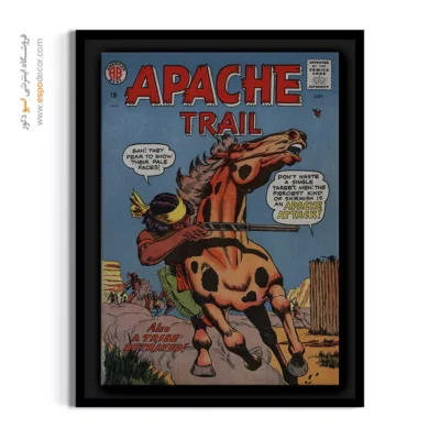 تابلو کمیک برای هدیه تولد - مسیر آپاچی شماره 1 – تابلو مجلات کمیک - اسپو دکور