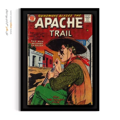 تابلو کمیک برای هدیه تولد کودک - مسیر آپاچی شماره 2 – تابلو مجلات کمیک - اسپو دکور