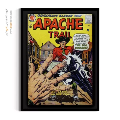 تابلو کمیک برای هدیه تولد نوجوان - مسیر آپاچی شماره 3 – تابلو مجلات کمیک - اسپو دکور